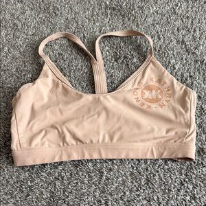 KKFIT x Gymshark Tan Seamless Sports Bra with Racerback